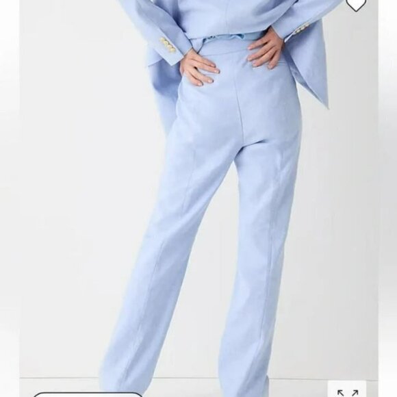 NWT - J. Crew Willa full-length flare pant in stretch linen blend - Picture 3 of 4